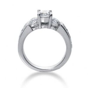 14K Side stone Diamond Engagement Ring 1.81 ctw 2002-ENGSS14K-6025