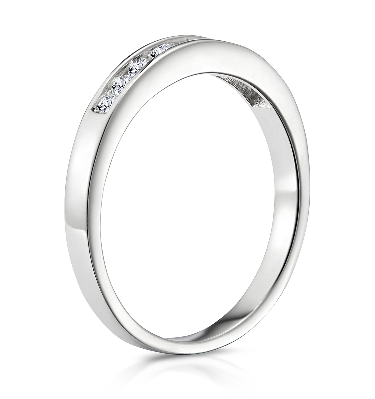 RAE HALF ETERNITY RING 0.20CT DIAMOND 9K WHITE GOLD - Image 3