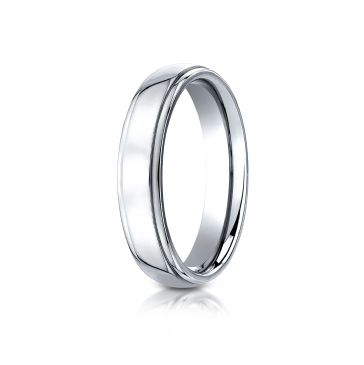 Cobaltchrome 5mm Comfort-Fit High Polished Design Ring