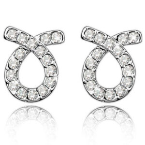 Classic Ribbon Earrings w Swarovski¨ Crystals