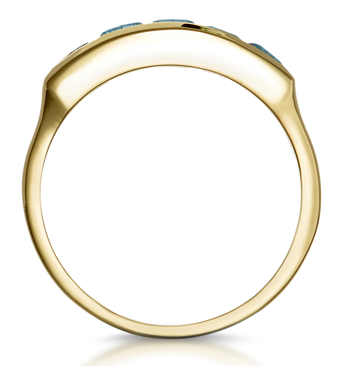 SKY BLUE TOPAZ 0.90CT 9K GOLD RING - Image 3