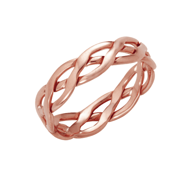 9ct Rose Gold 4mm Celtic Wedding Ring