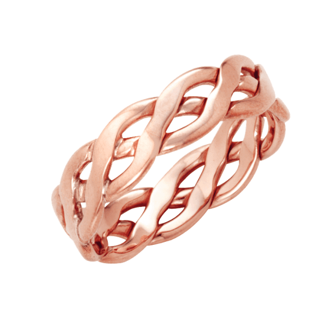 9ct Rose Gold 6mm Celtic Wedding Ring
