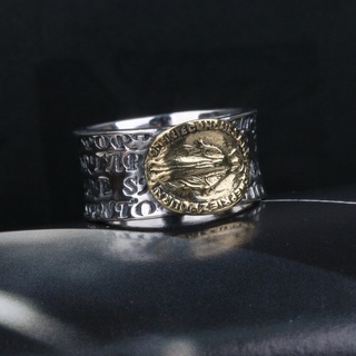 Sterling Silver 925 Virgin Mary English Ring Wide Design Style Factory Direct，The Primary Sources，Bo