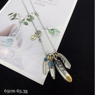 Sterling Silver 925 GORO'S Takahashi Goro Feather Training，Same Style for Men and Women，Versatile St