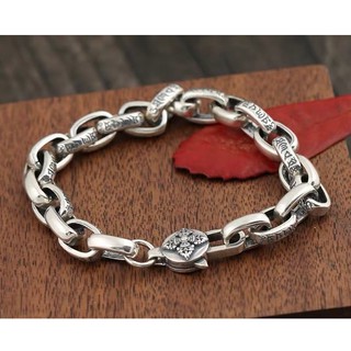 Sterling Silver 925 Six-Character Mantra Bracelets for Men and Women Factory Direct，The Primary Sour