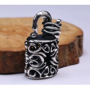 Sterling Silver 925 DDSmall Padlock Small Nanjing Lock Pendant Exquisite Light Luxury Men and Women