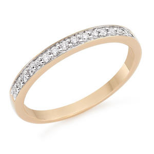 9ct Yellow Gold Diamond Wedding Ring