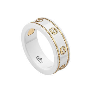 Icon 18ct Gold and White Zirconia Ring