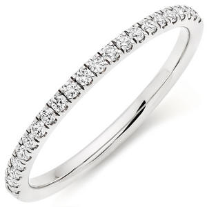 18ct White Gold Diamond Ladies Wedding Ring