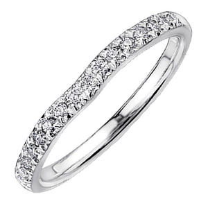 18ct White Gold Diamond Wedding Ring
