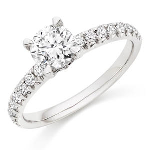 Platinum Diamond Solitaire Ring