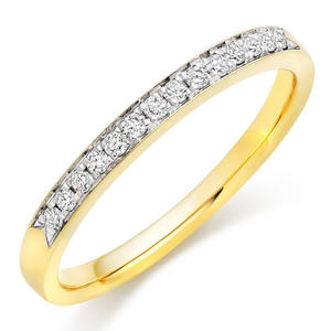 18ct Gold Diamond Half Eternity Wedding Ring