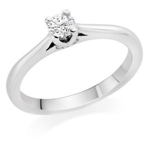 Platinum Diamond Solitaire Ring