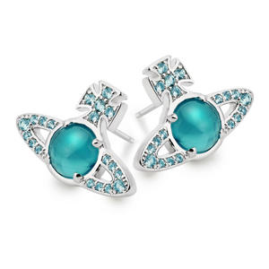 Petulla Turquoise Cubic Zirconia Earrings