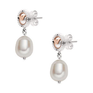 Silver Pearl Drop Earrings