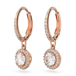 Constella Rose Tone Drop Earrings