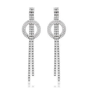 Silver Cubic Zirconia Drop Earrings