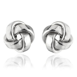 9ct White Gold Stud Earrings