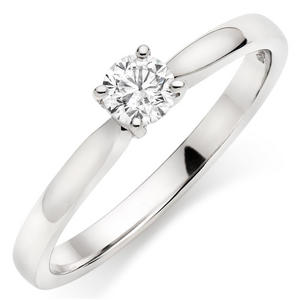 Platinum Diamond Solitaire Ring