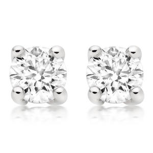 Platinum Diamond Stud Earrings