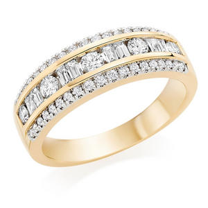 18ct Gold Diamond Half Eternity Ring