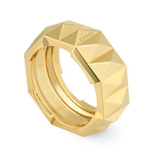 Link To Love 18ct Yellow Gold Studded Ring
