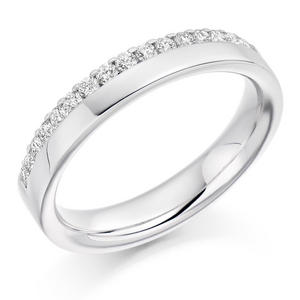18ct White Gold Diamond Wedding Ring