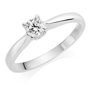 Platinum Diamond Solitaire Ring