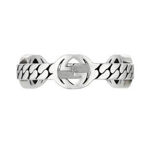Interlocking G Silver Ring
