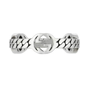 Interlocking G Silver Ring