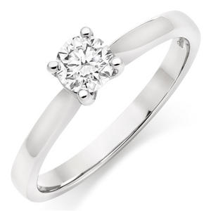Platinum Diamond Solitaire Ring