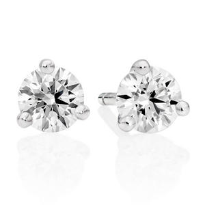 18ct White Gold Diamond Earrings