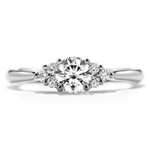 Platinum Diamond Cluster Ring