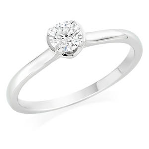 Juliette Platinum Diamond Solitaire Ring