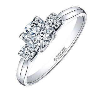 Eternal Flame 18ct White Gold Three Stone Diamond Ring
