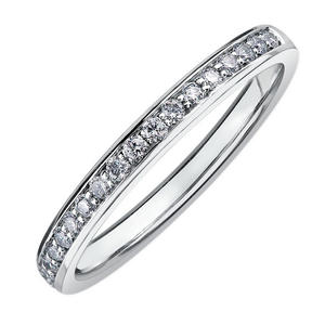 18ct White Gold Diamond Wedding Ring