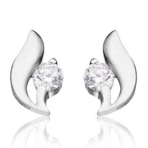 Silver Cubic Zirconia Stud Earrings