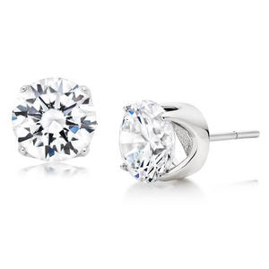 Silver Cubic Zirconia Stud Earrings