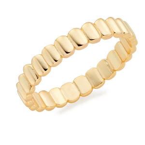 Yellow Gold Plated Textured Ring
