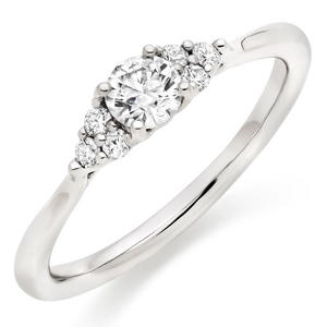 Felicity Platinum Diamond Cluster Ring