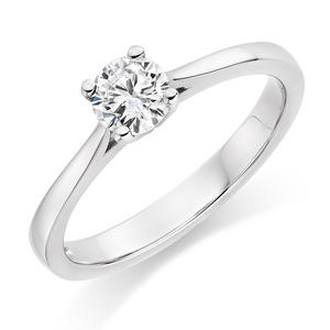 Platinum Diamond Solitaire Ring