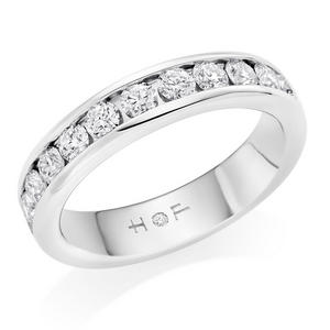 Platinum Diamond Half Eternity Ring