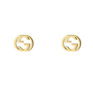 Interlocking G 18ct Gold Stud Earrings