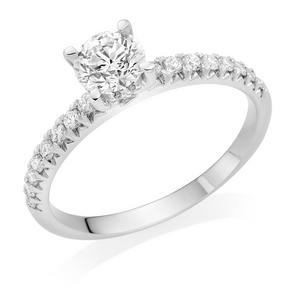 Platinum Diamond Solitaire Ring
