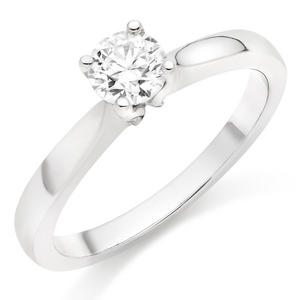 Purely Bridal Platinum Diamond Solitaire Ring