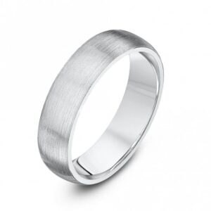 Palladium 500 Heavy D Matt Finish 6mm Wedding Ring