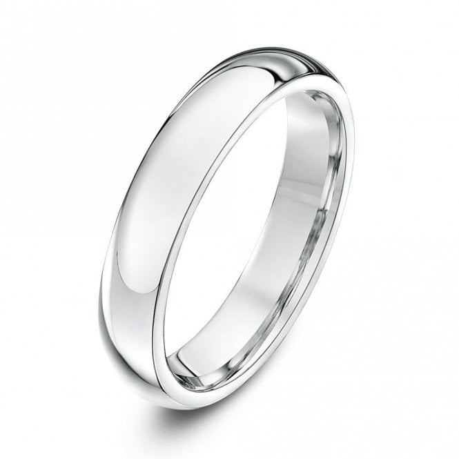 Palladium 950 Heavy Court 4mm Wedding Ring