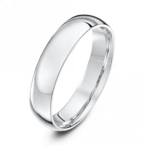 Palladium 950 Light Court 4mm Wedding Ring