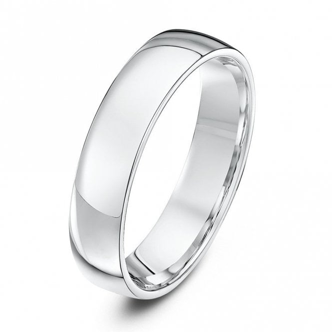 Palladium 950 Light Court 5mm Wedding Ring